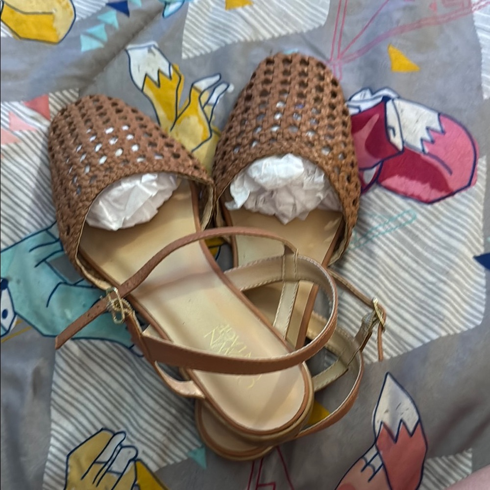 Crown Vintage Tan Woven Sandals